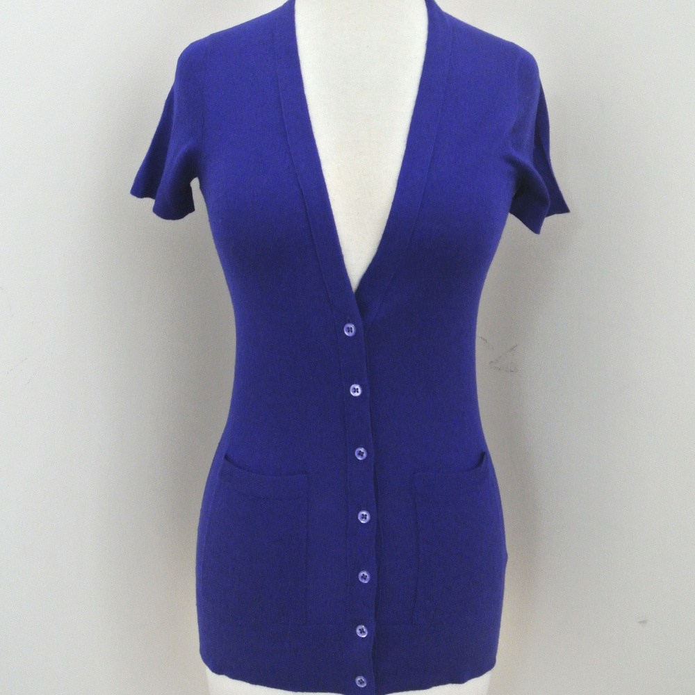 J CREW Cashmere sweater short sleeve featherweight